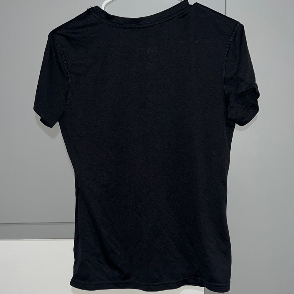 Nike Women's Black V-Neck Dri-FIT Tee - Picture 3 of 4